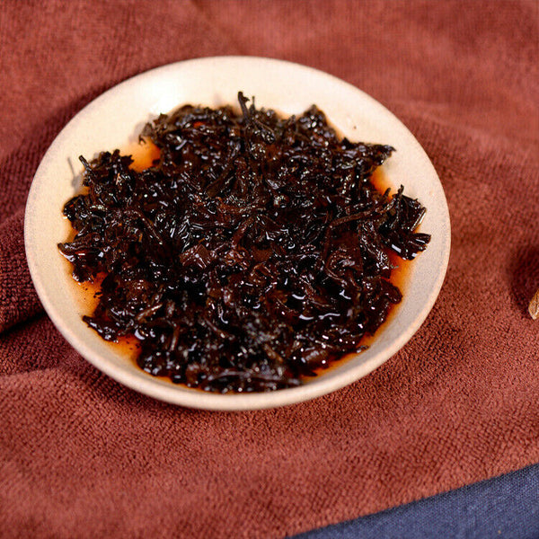 Ripe Puer Material Glutinous Rice Fragrant Shu Pu-erh Tea Cake Yunnan Pure 357g