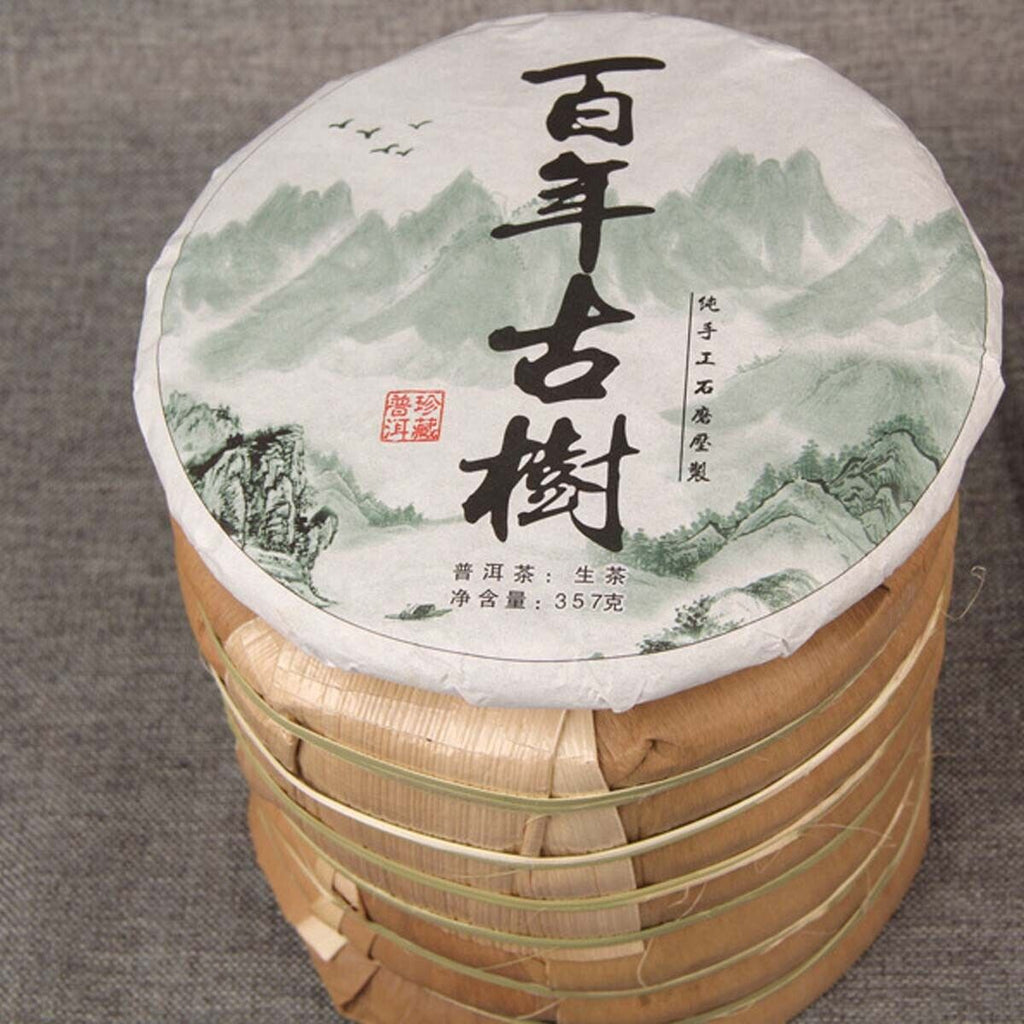 Old Ancient Tree Mingqianchun Handmade Tea Health Drink Sheng Cha Cha Puerh Tea