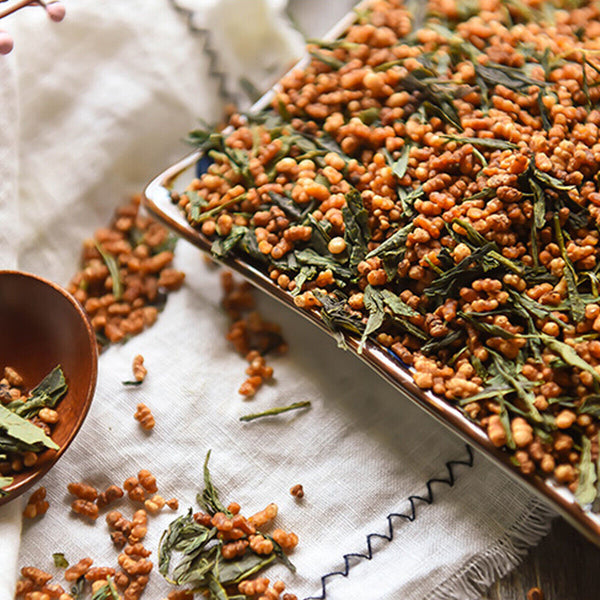 Premium Genmaicha Tea  Brown Rice Green Tea Herbal Tea Good for Beauty Health