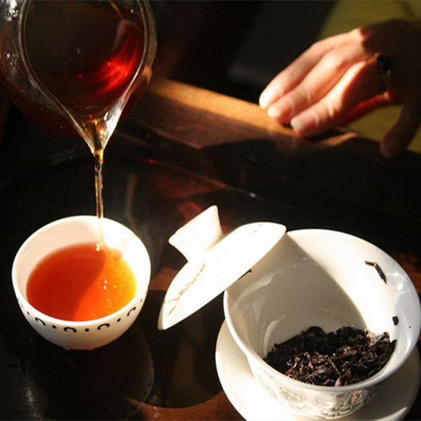 Yunnan Ripe Puer Tea Cake 357g Aged Qizi Old Tree Premium Shu Loose Leaf
