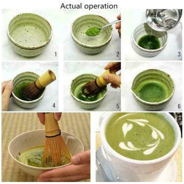 Bamboo Matcha Whisk Set Chasen Chashaku Matcha Whisk for Japanese Tea Ceremony