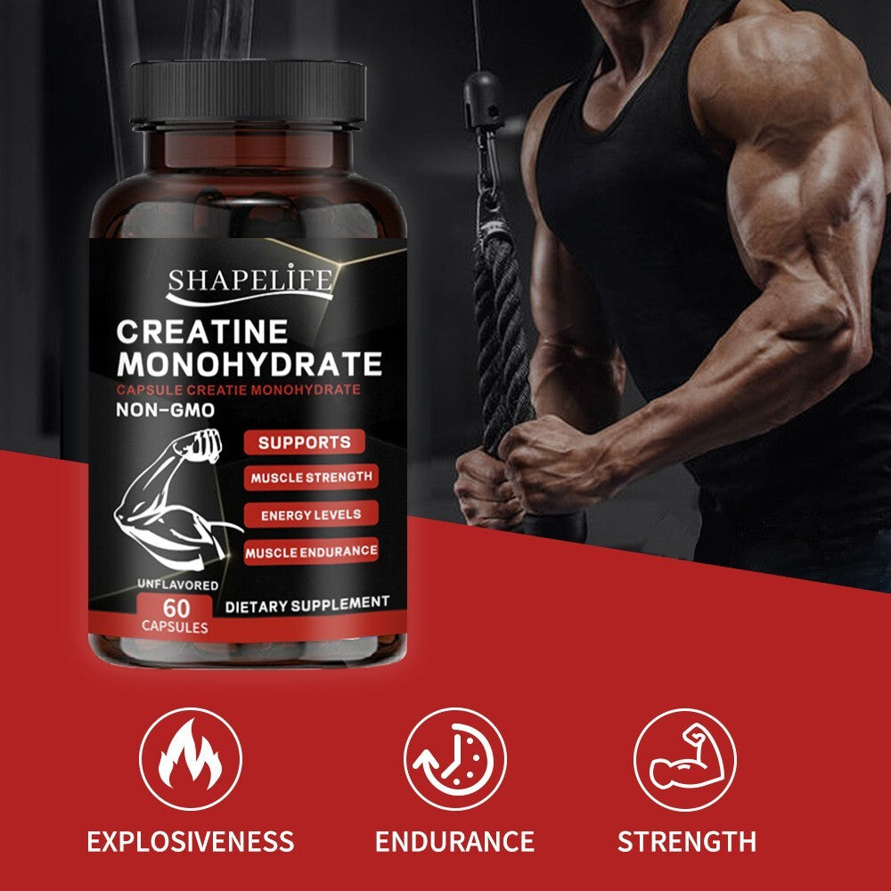 Primaforce Creatine Monohydrate Capsules - 60 Capsules, 3,000mg per Serving Secondary image