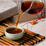 200g 45Years Yunnan Black Tea Cooked Puer Tea Ripe Pu-erh Tea Brick Slimming Tea