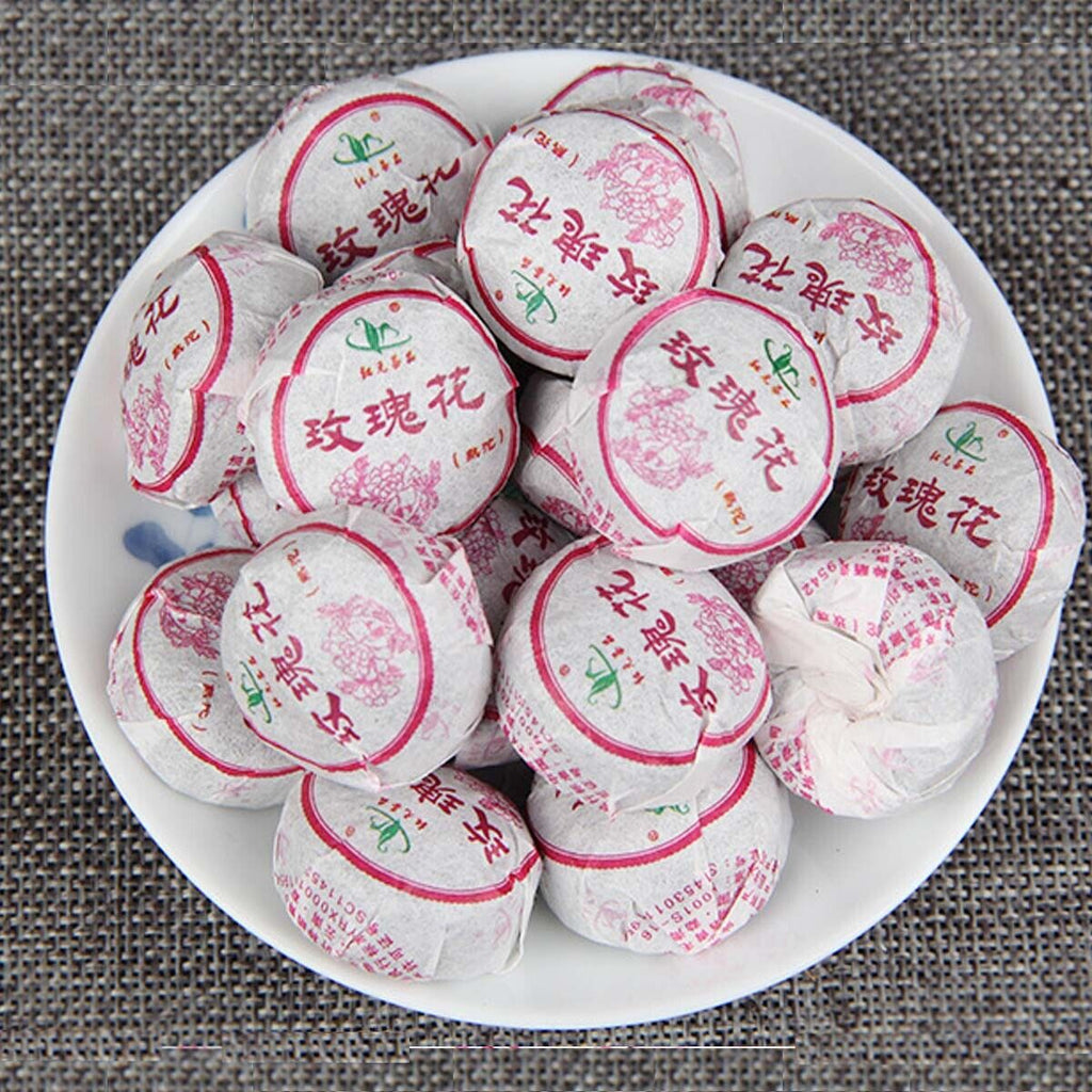 Ripe Puerh Tea Mini Tuo Tea Rose  Chinese Yunnan Cooked Black Tea Healthy Care