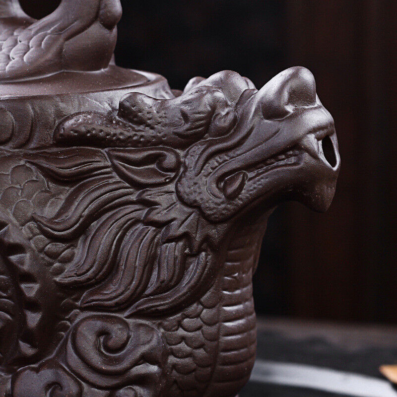 Ceramic Teapot Tea Pot Dragon Phoenix Tea Kettle Tea Infuser Clay Tea Set