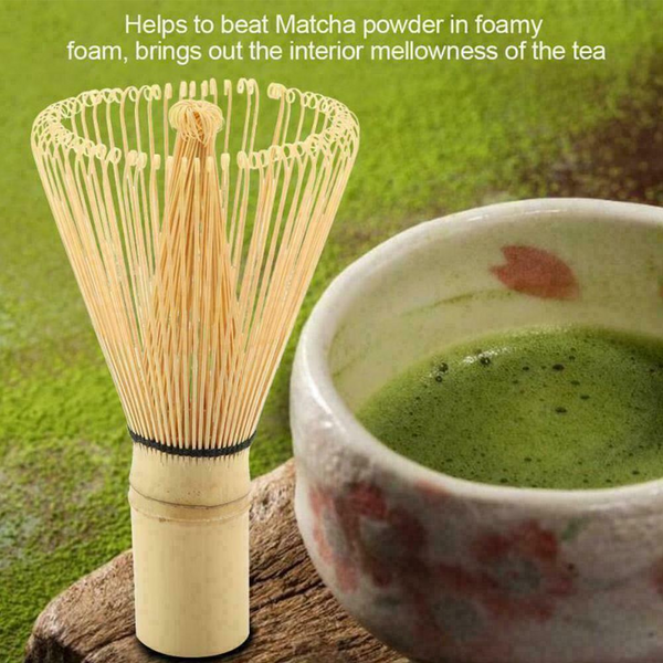 Bamboo Matcha Whisk Set Chasen Chashaku Matcha Whisk for Japanese Tea Ceremony