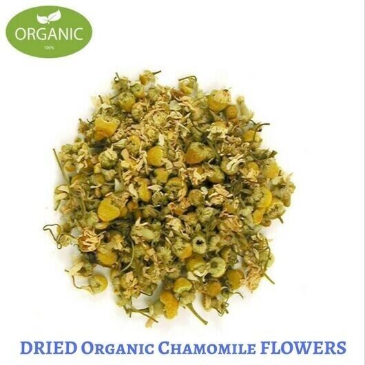 BULK 250 Gram Dried Organic CHAMOMILE FLOWER - Matricaria recutita - Herbal Tea Main image