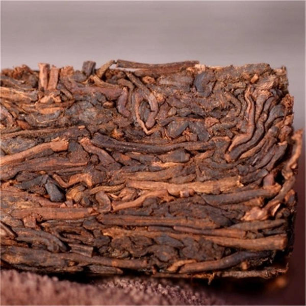 Shu Pu'er Brick Top-Grade Old Pu-erh Tea Class Puerh Tea Cooked Pu'er Tea 200g
