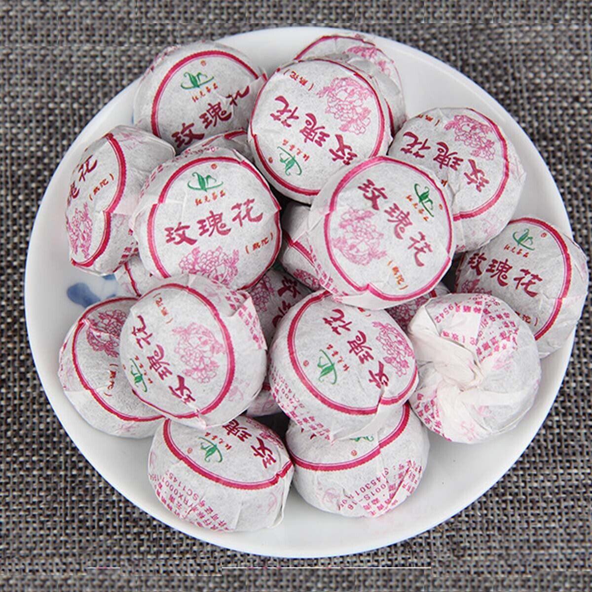 Ripe Puerh Tea Mini Tuo Tea Rose  Chinese Yunnan Cooked Black Tea Healthy Care