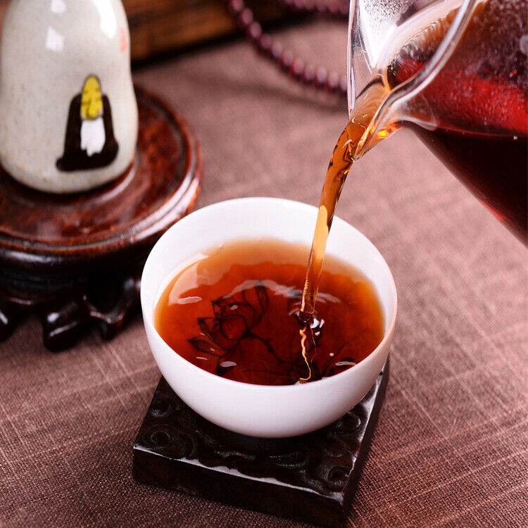 Top Grade Puer Tea Ripe Yunnan Qizi Cake Organic Old Tree Pu-erh Tea Cooked 357g Main image