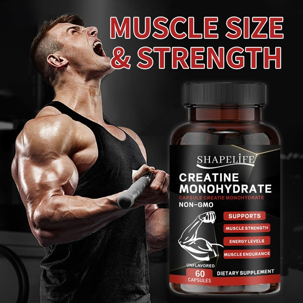 Primaforce Creatine Monohydrate Capsules - 60 Capsules, 3,000mg per Serving