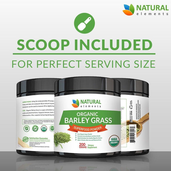 Barley Grass Powder - USDA Certified Organic Barley Grass Powder - Non-GMO