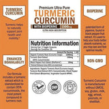 Turmeric Curcumin with Bioperine 2600mg High Absorption Triple Strength Capsules