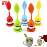 Food-grade Silicone Tea Strainer Herbal Spice Infuser Tea Filter Stainless Steel