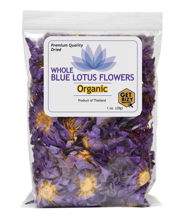 28g Ägyptische Blaue Lotusblumen (Nymphaea Caerulea) –Trockenblumen, ATL Versand