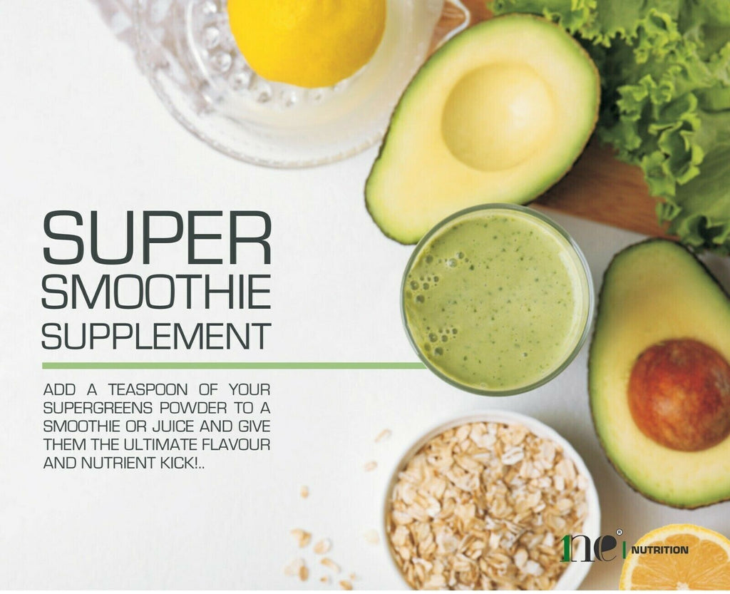 250g - 18+ Super Foods Spirulina Chlorella Barley Grass Super Greens Powder