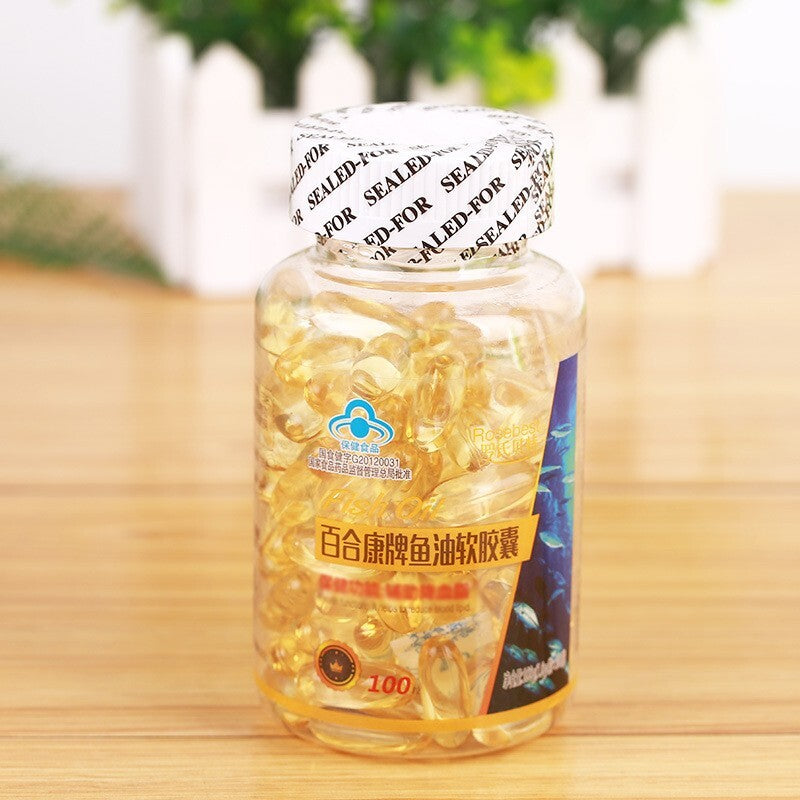 Omega-3 Fish OIl, 1000 mg, 100 Softgels Fish Oil Soft Capsules Deep Sea Fish Oil Main image
