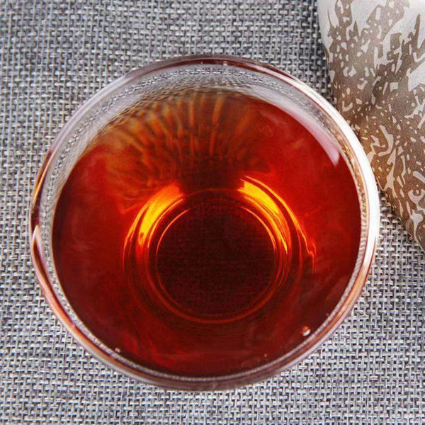 CIFbuy 357g Ripe Puerh Tea Yiwu Old Tree Pu'er Cooked Tea Cake Yunnan Pu-erh Black Tea