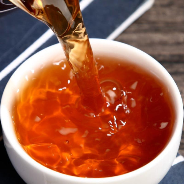 CIFbuy 357g Puerh Dry Storage Menghai Mountain Mellow Ripe Tea Yunnan Seven Seed Cake