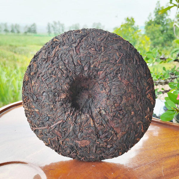 CIFbuy 357g Yiwu Pu'er Ripe Tea Yunnan Seven Cakes Pu'er Tea HongJinYin Ripe Pu'er Tea