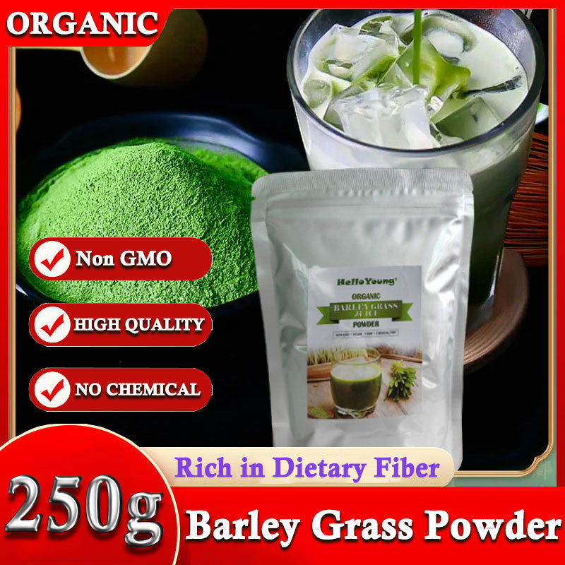 Hot selling 100% pure barley leaf juice powder green barley grass juice powder Body Detoxification and Weight Loss Barley Health Matcha Beverage Main image
