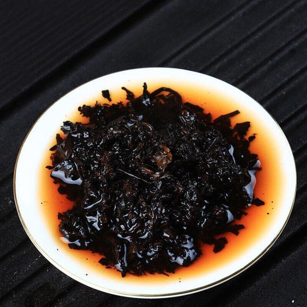 CIFbuy 100g Banzhang Golden Bud Puerh Ripe Tea Cake Aged Ripe Yunnan Puerh Tea Leaves