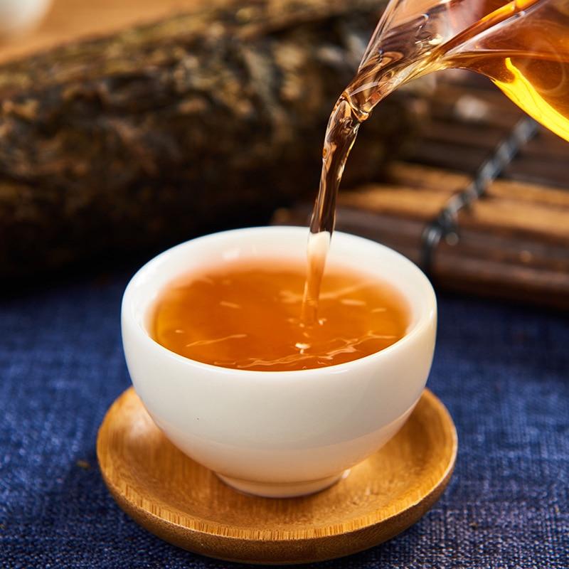CIFbuy 2019 Hunan Fu Cha Handmade with Anhua Flower, Pressed Dark Tea Ai Cha, 1000g