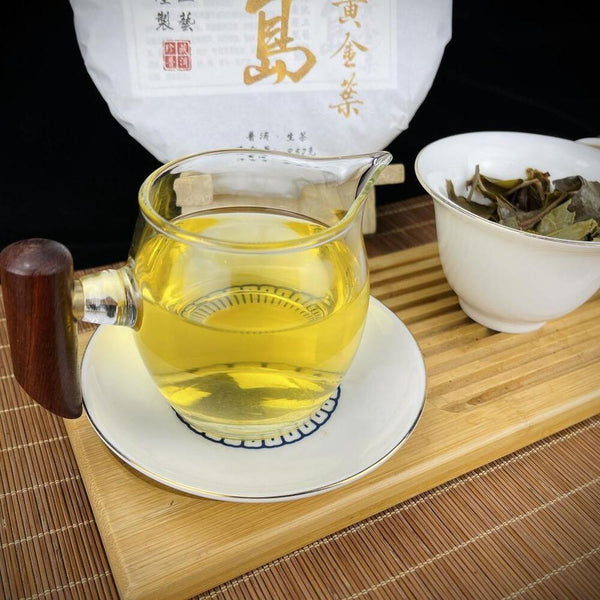 CIFbuy 357g Yunnan Puerh Tea Cake Iceland Golden Leaves Pu-erh Raw Tea Old Pu'er Tea