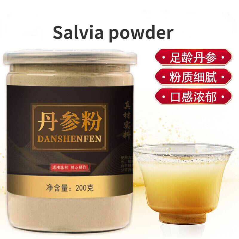 CIFbuy Salvia Powder Authentic Chinese Herbal Tea Danshen Superfine Powder 200g