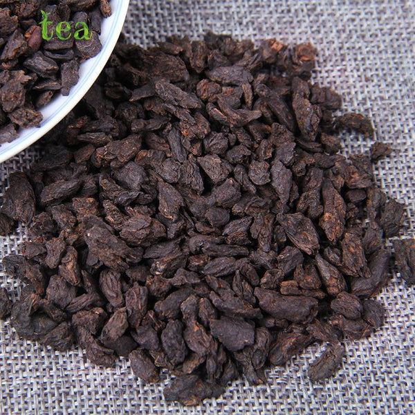 CIFbuy Yunnan Puer Tea Ripe Tea Fossil Aged Old Tea Heads Upgraded Loose Leaf Tea Sticky Broken Silver 500g