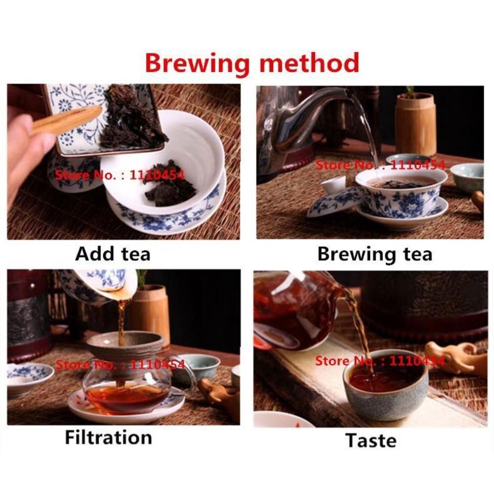 CIFbuy 357g Menghai Seven Sons Ripe Pu'er Tea Organic Yunnan Black Tea