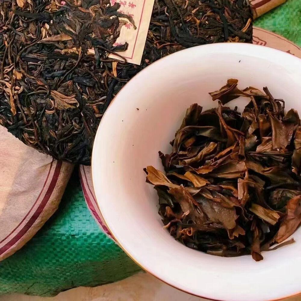 CIFbuy 357g Yunnan Old Puerh Tea Cake 1990s Sheng Tongqinghao Aged Pu-erh Tea Pu'er Tea