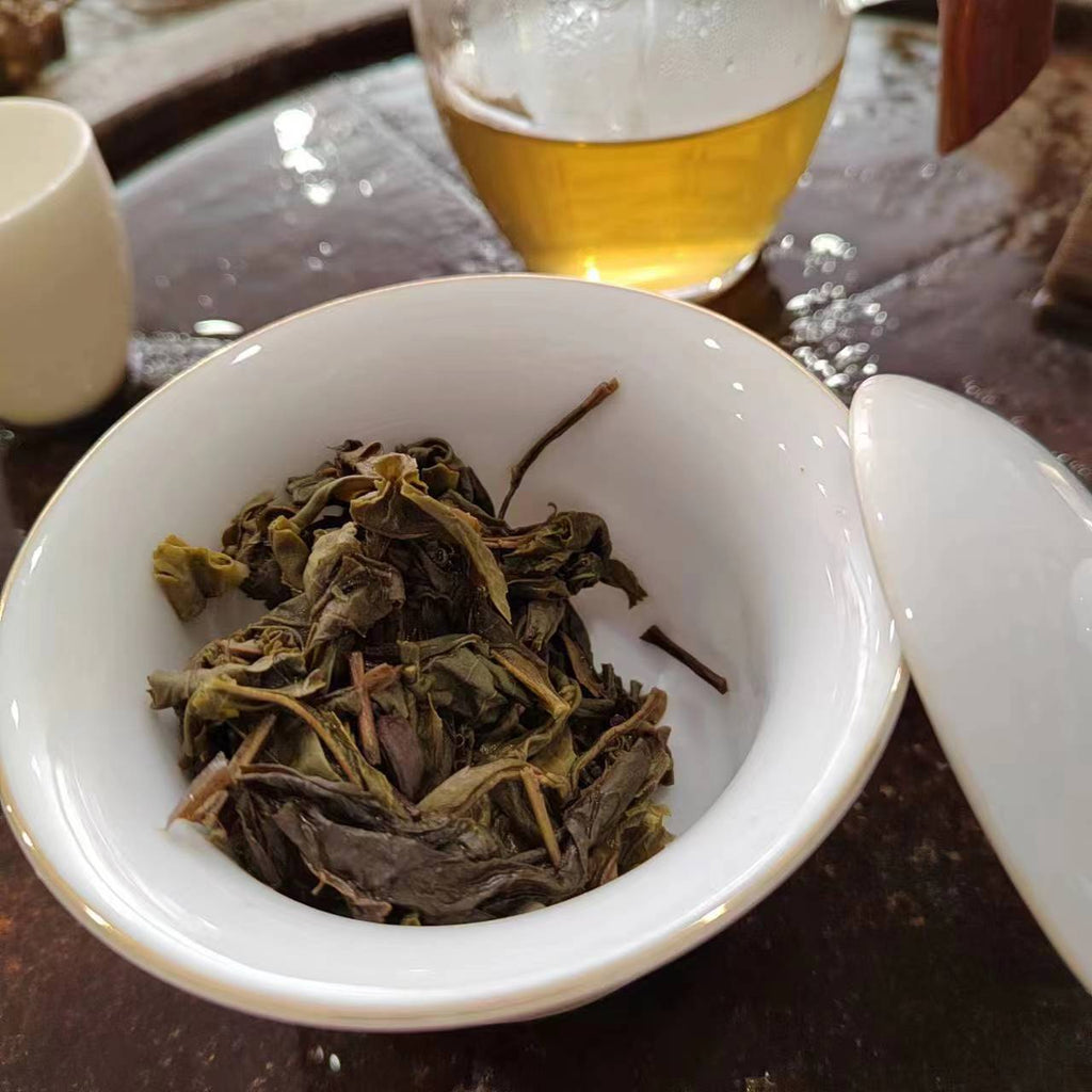 CIFbuy Myanmar Ancient Tree Raw Pu-erh Cake 357g - Wild Sheng Cha, Large Leaf