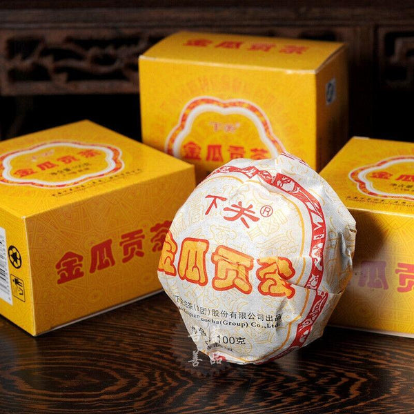 CIFbuy Yunnan Pu'er Tea Shimonoseki FT Special JIN GUA Tribute Puer Tuocha 100g