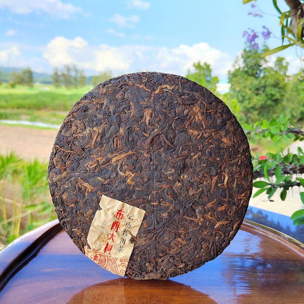 CIFbuy 357g Yunnan Old Tree Pu-erh Ripe Tea Cake 2017 Bulang Mountain Cooked Pu-erh Tea