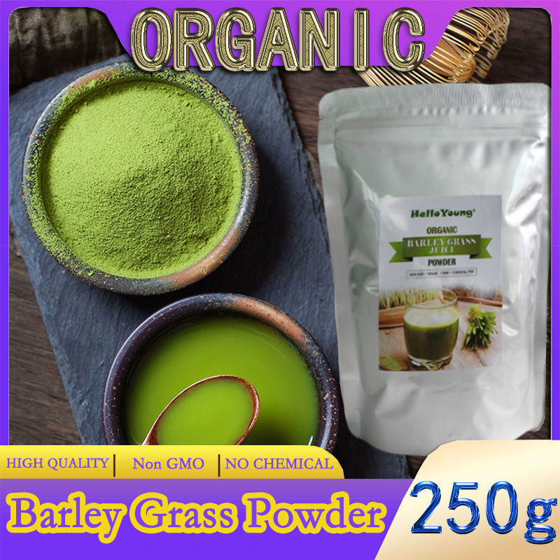 Organic Barley Grass Powder original 250g barley grass official store Low Carb Diabetic Friendly e for weight loss body detoxification, moistening intestines Main image