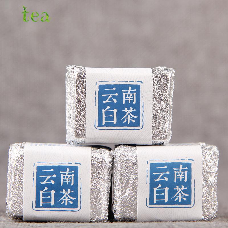CIFbuy Yunnan White Tea Xiaotuo, White Tea with Gold Brick, Small Square Brick, 500g, Sun-dried Honey-scented White Tea