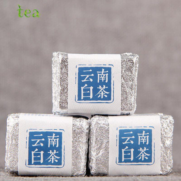 CIFbuy Yunnan White Tea Xiaotuo, White Tea with Gold Brick, Small Square Brick, 500g, Sun-dried Honey-scented White Tea