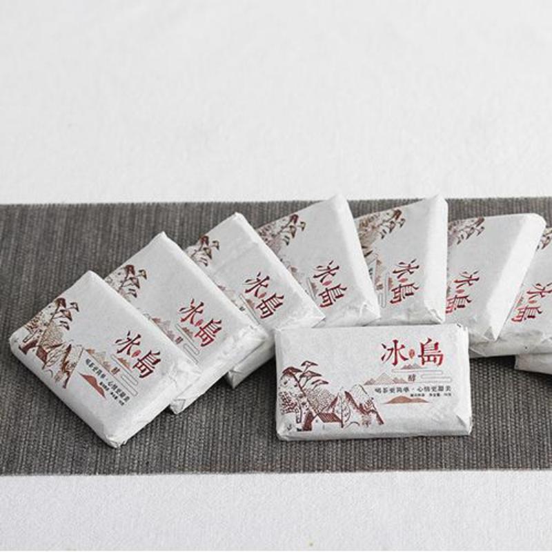 CIFbuy100g Iceland Pu-erh Ripe Tea Brick Big Tree Puerh Cooked Tea Yunnan Pu'er Tea