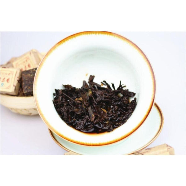 CIFbuy 500g Yunnan Menghai Glutinous Rice Pu-erh Tea Pu-erh Mini Tuocha Square Brick