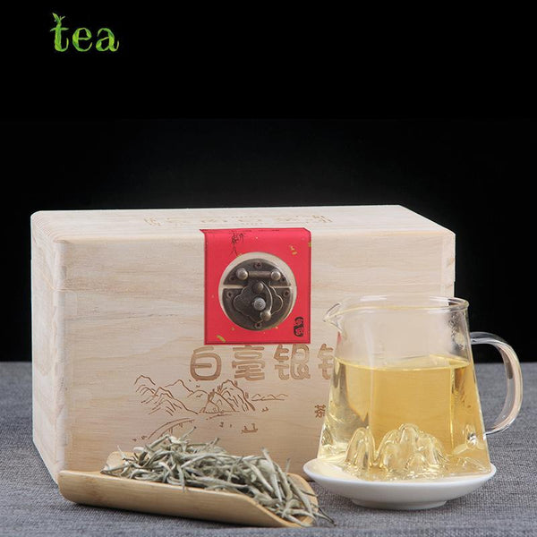 CIFbuy Yunnan White Tea Gift Box, Golden Sprout Moonlight Beauty Single Sprout Old White Tea, White Hair Silver Needle, 500g