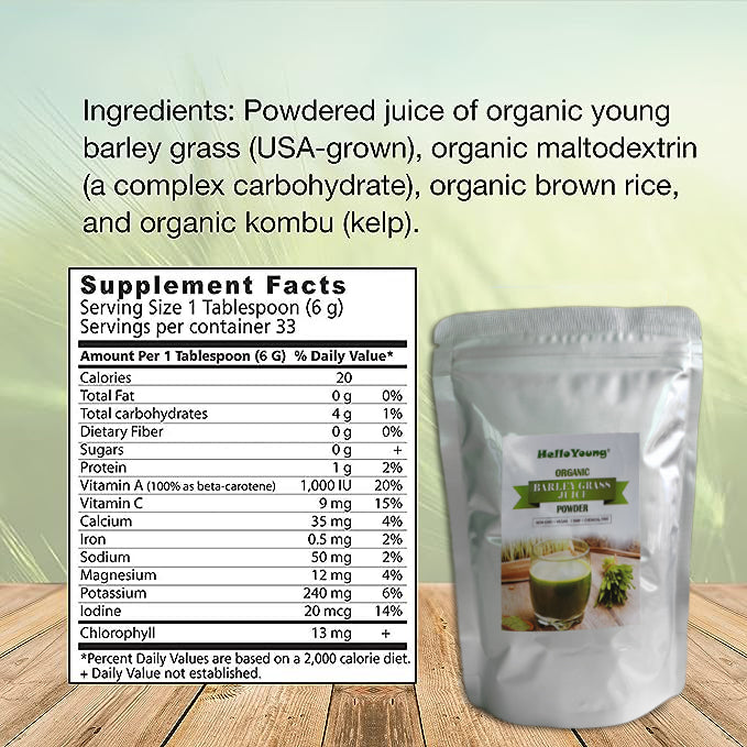 Organic Barley Grass Powder original 250g moistening intestines, RAW, Pure, Kosher, Vegan, Bulk. Good Source of Fiber, Protein