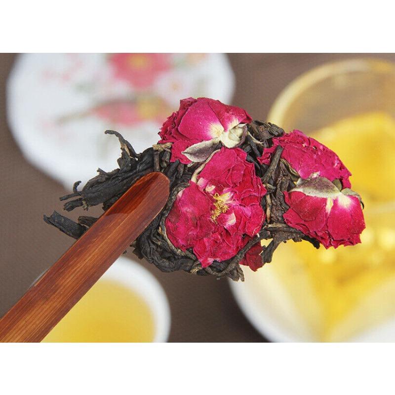 CIFbuy 100g Yunnan Old Tea Tree Red Rose Black Tea Fengqing Dian Hong Rose Tea Cake