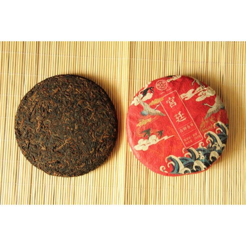 CIFbuy 200g Cang Pu Golden Bud Puerh Tea Ripe Cake Tea Menghai Chen Xiang Pu'er Cake