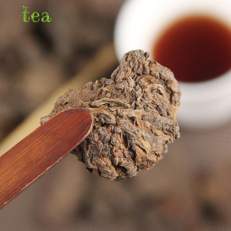 CIFbuy Yunnan Puer Tea, Prepared Tea Powder, Black Tea 02, Old Tea Head, High Quality, Menghai Jingya, Small Tea Head