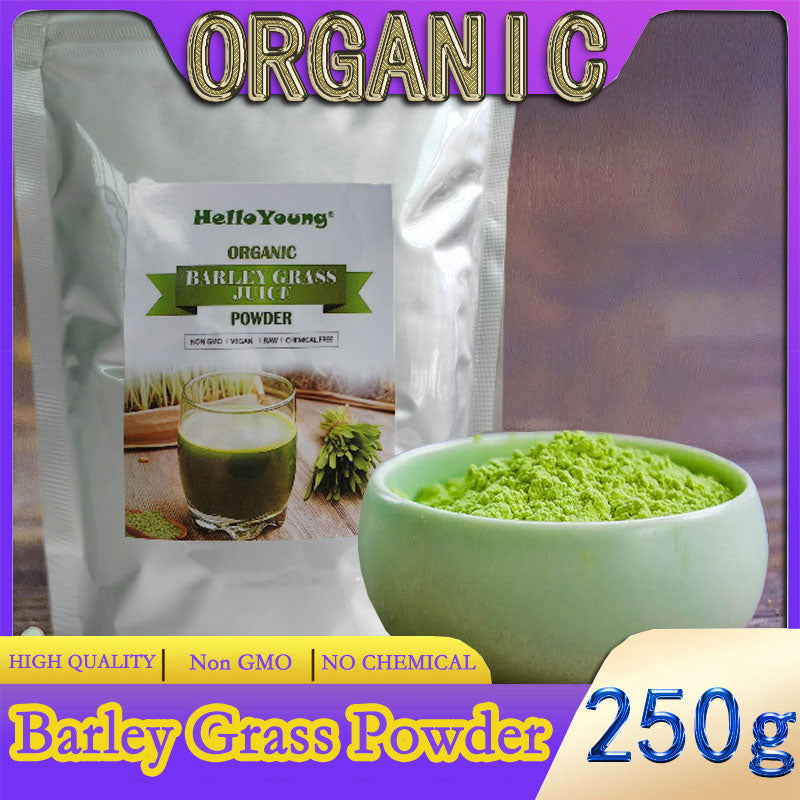 barley powder pure organic Organic Barley Grass Powder original 250g barley grass official store Finely Ground Whole Dried Young Leaves, Pure, Kosher Main image