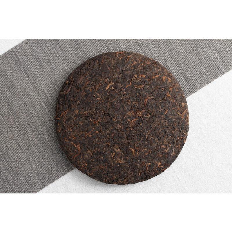 CIFbuy 357g Yunnan Puerh Ripe Tea Dry Storage Ripe Tea Menghai Flavor Seven Seed Cake