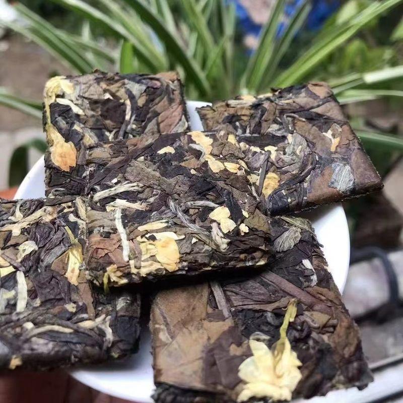 CIFbuy 100g Jasmine Flower White Tea Chinese Gongmei White Tea Cake Organic White Tea