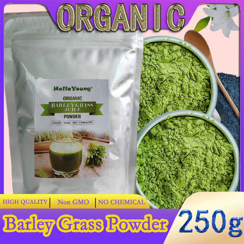 barley powder pure organic Organic Barley Grass Powder original 250g barley grass official store Grass Juice Powder with Rich Dietary Fiber, No Addtives Main image