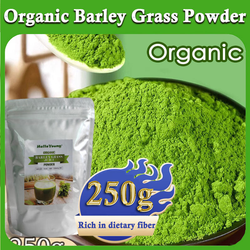 Unsweetened Premium Organic Barley Grass Powder 250g Chlorophyll & Trace Minerals No Maltodextrin & Sugar Main image